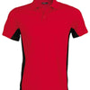 Flags short sleeve bi-colour polo shirt