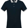 Two-tone piqué polo shirt