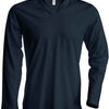 Men's long-sleeved V-neck T-shirt