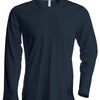 Men's long-sleeved crew neck T-shirt