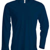 Men's long-sleeved crew neck T-shirt