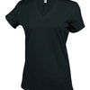 Ladies' short-sleeved V-neck T-shirt
