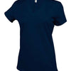 Ladies' short-sleeved V-neck T-shirt