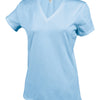 Ladies' short-sleeved V-neck T-shirt