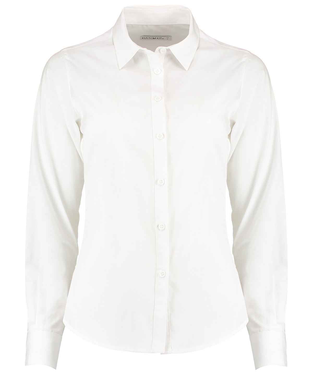 Women's poplin shirt long sleeve