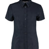 Women's workplace Oxford blouse short-sleeved (tailored fit)