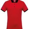 Two-tone piqué polo shirt
