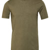 Unisex heather CVC short sleeve t-shirt