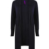 Women's longline open cardigan