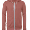Unisex polycotton fleece full-zip hoodie
