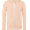 Unisex polycotton fleece full-zip hoodie