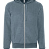 Unisex sueded fleece full-zip hoodie