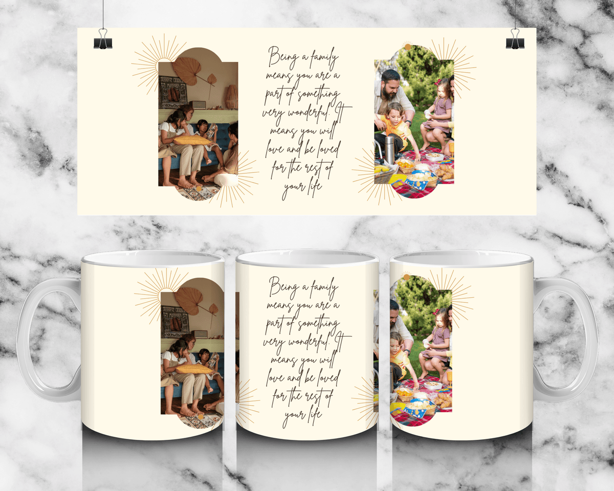 2 Panel Photo mug Family by Luxe Sensational