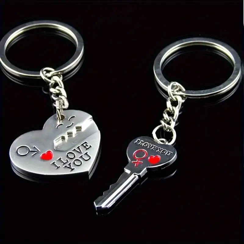 I love you Double Key Ring by Luxe Sensational