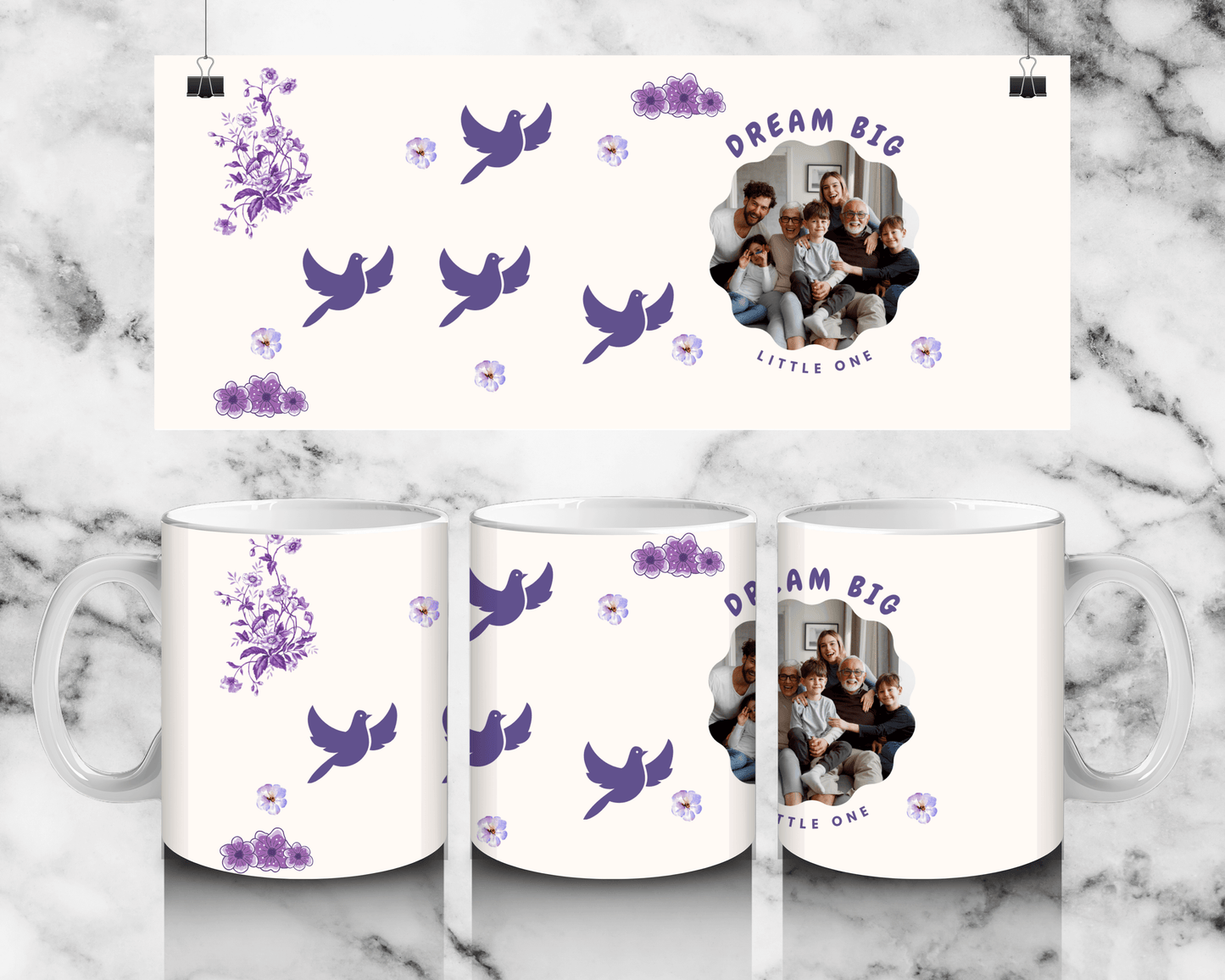 Single Photo Dream Big Mug - Luxe Custom Designer