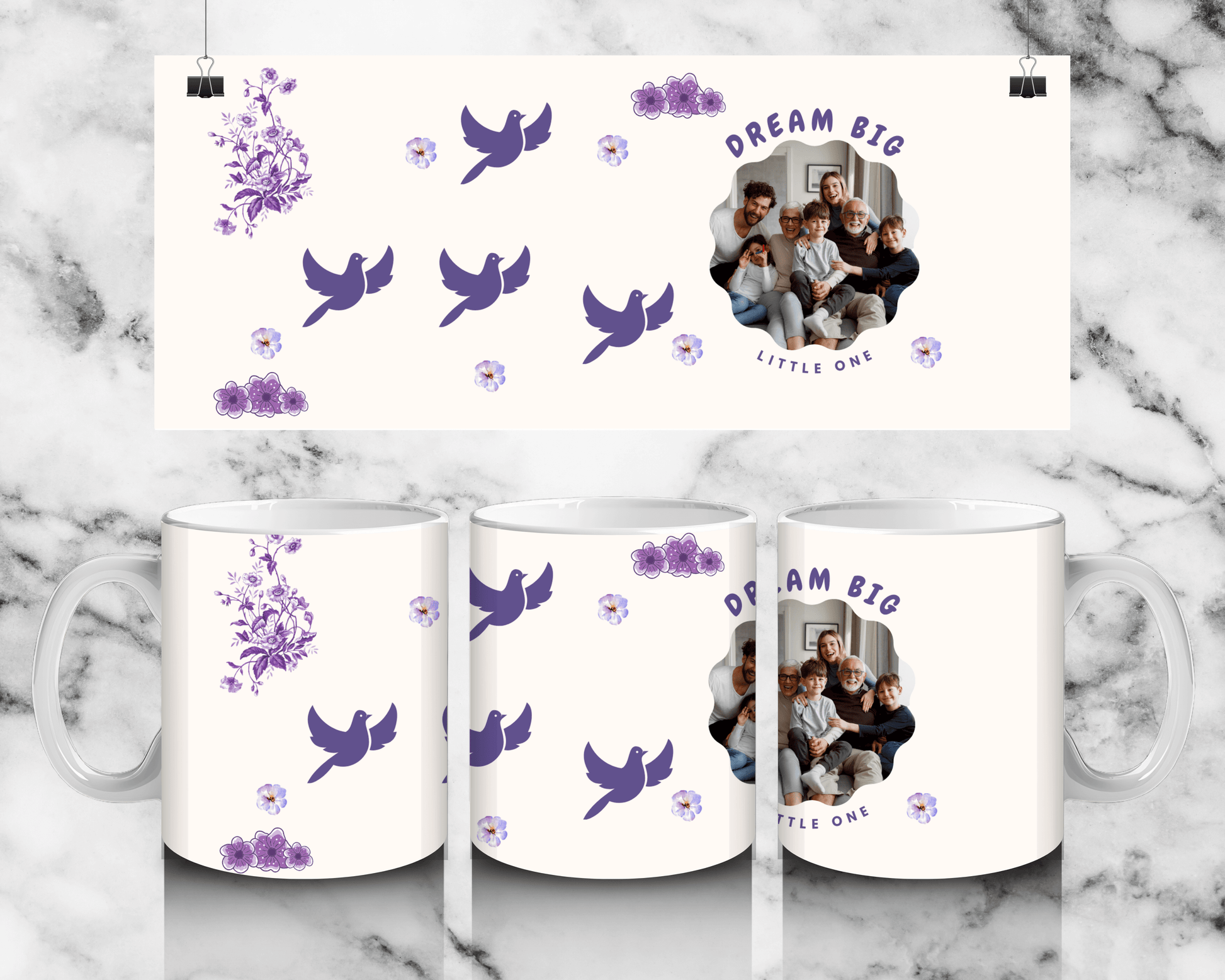Single Photo Dream Big Mug - Luxe Custom Designer
