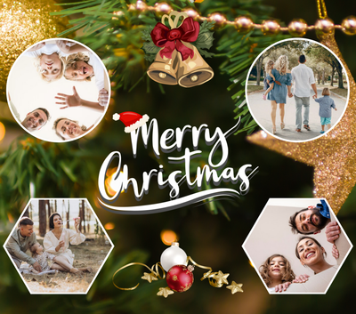 Christmas 4 image slate - Luxe Custom Designer