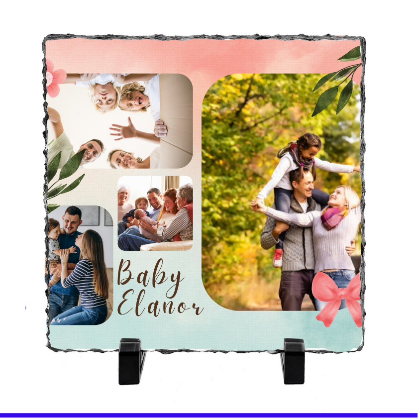 4 Image Photo Slate With Text by Luxe Sensational