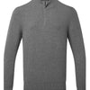 Men's cotton blend ¼ zip sweater
