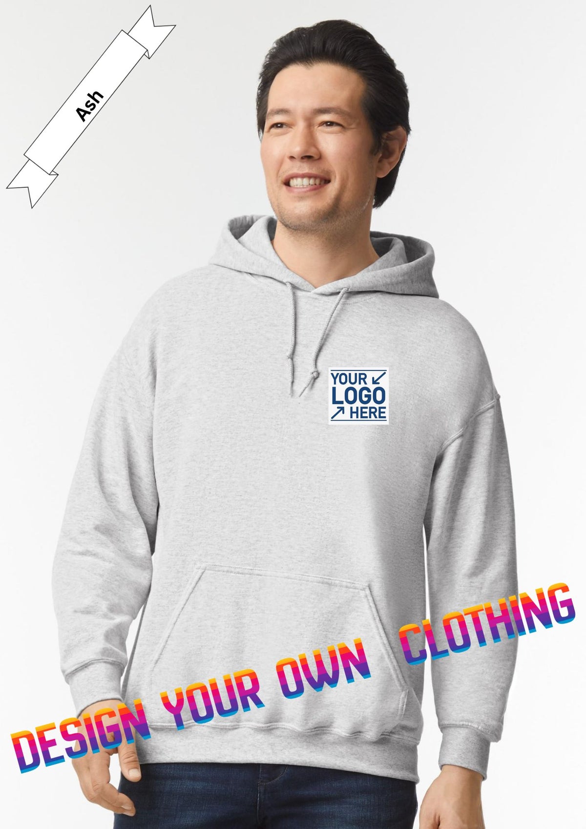 ASH, Heather Grey Hoodie by Luxe Sensational