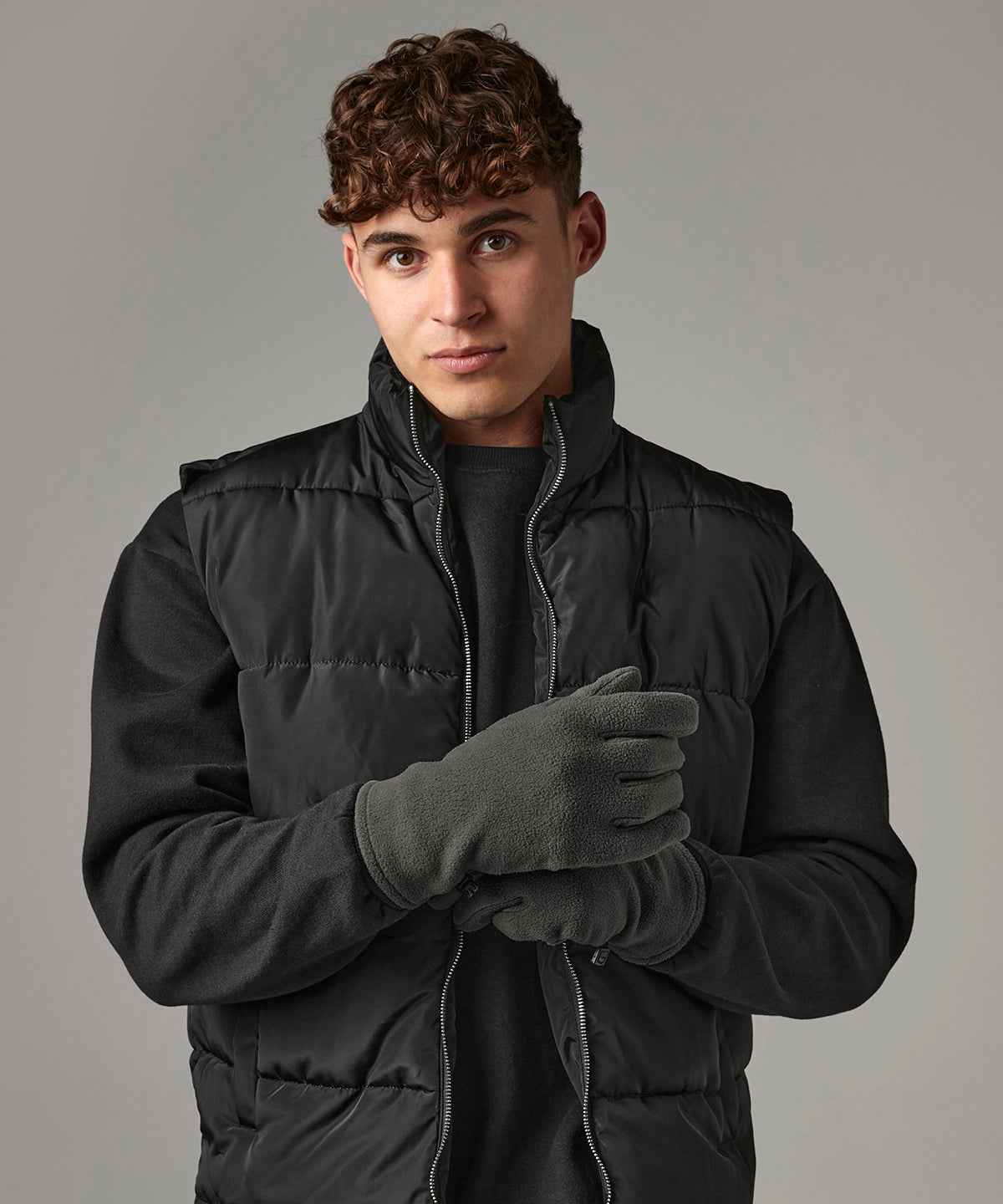 Recycled fleece gloves
