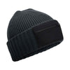 Zip patch beanie