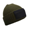 Zip patch beanie