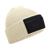 Zip patch beanie