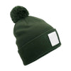 Appliqué patch pom beanie