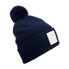 Appliqué patch pom beanie