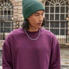 Oversized cuffed beanie