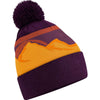 Mountain peaks pom pom beanie