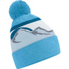 Mountain peaks pom pom beanie