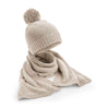 Knitted scarf and beanie gift set