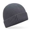 Organic cotton engineered patch beanie