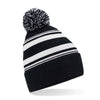 Striped fan beanie