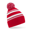 Striped fan beanie
