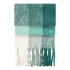 Fluffy check scarf