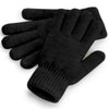 Cosy ribbed-cuff gloves
