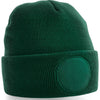 Circular patch beanie