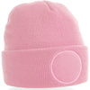 Circular patch beanie