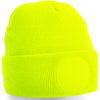 Circular patch beanie