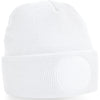 Circular patch beanie