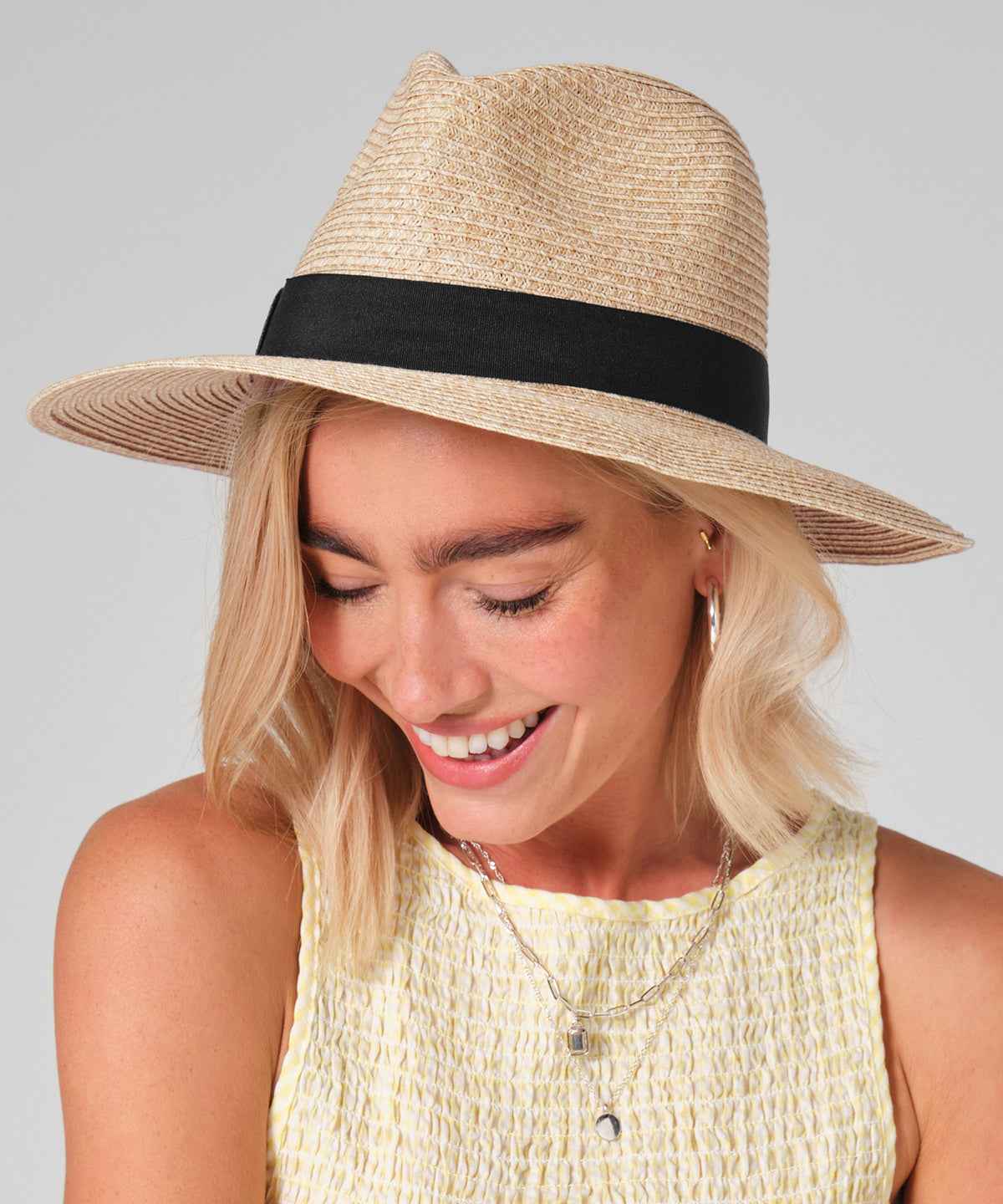 Straw fedora