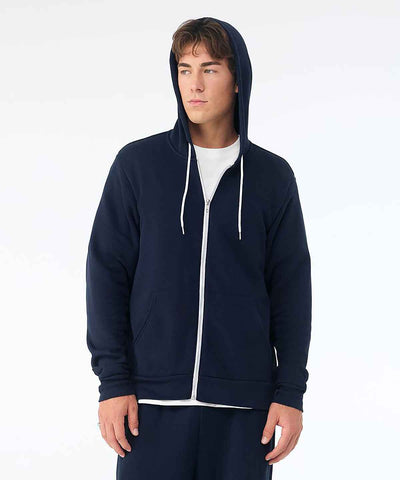 Unisex polycotton fleece full-zip hoodie