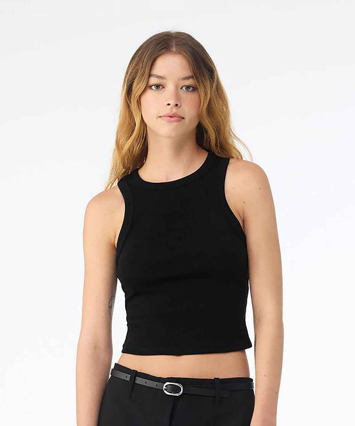 Women’s micro rib racer tank