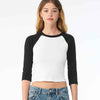Women’s micro rib 3/4 raglan baby t-shirt