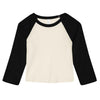Women’s micro rib 3/4 raglan baby t-shirt