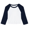 Women’s micro rib 3/4 raglan baby t-shirt