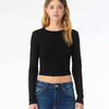 Women’s micro rib long sleeve baby t-shirt